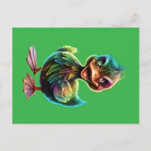 Postal Happy duck. (Anverso)