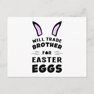 Postal Happy Easter Bunny Animal Egg Guay Funny Gift Idea