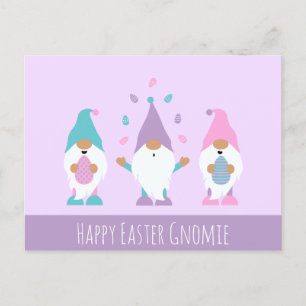 Postal Happy Easter Gnomie Juggls Easter Eggcard