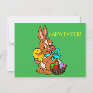 Postal HAPPY EASTER único CUTIE