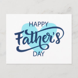 Postal Happy Father's Day Greeting Card