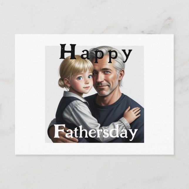 Postal Happy Fathersday. Fijne vaderdag (Anverso)