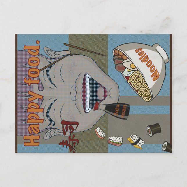 Postal Happy food  (Anverso)
