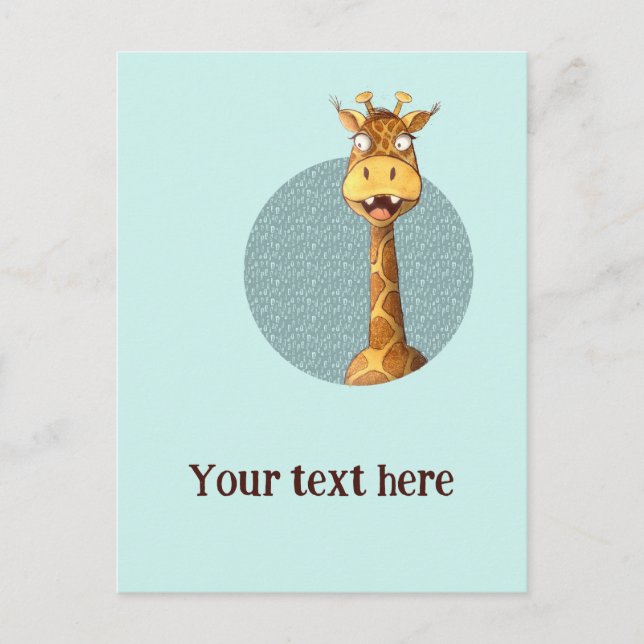Postal happy giraffe (Anverso)