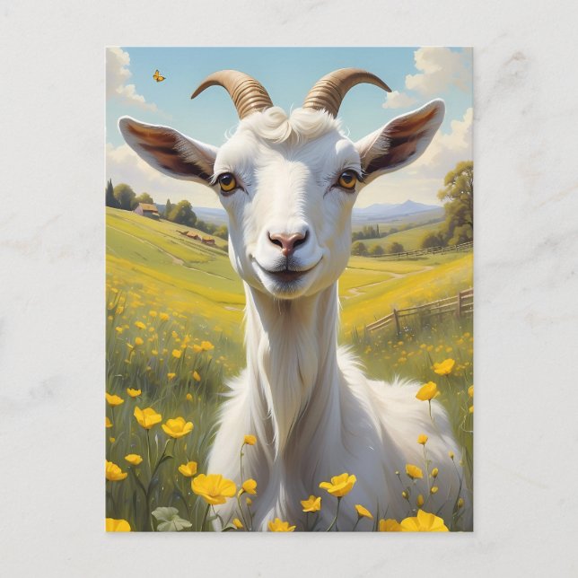Postal Happy Goto Vibrant Buttercup Meadow (Anverso)