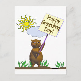 Postal Happy Groundhog Day Groundhog