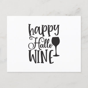 Postal Happy Hallo Wine