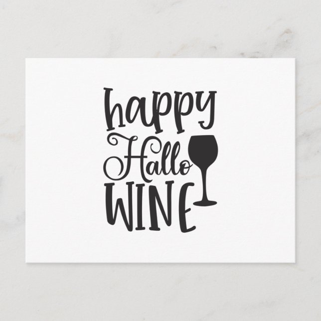 Postal Happy Hallo Wine (Anverso)