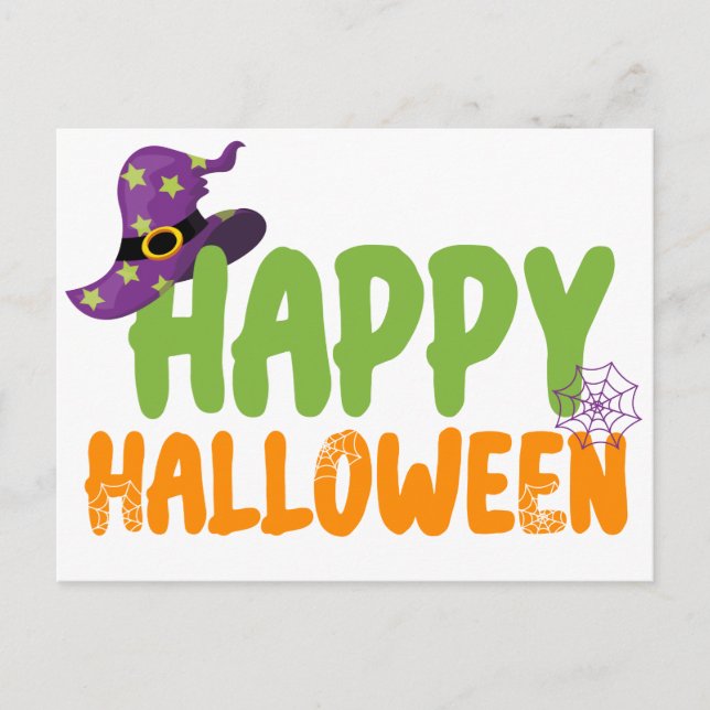 Postal Happy Halloween  (Anverso)