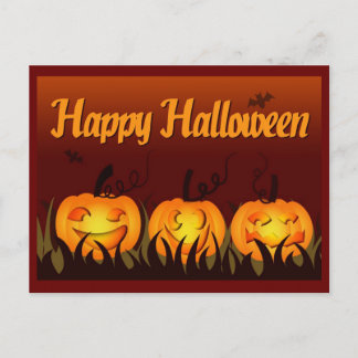Postal Happy Halloween - Pumpkins