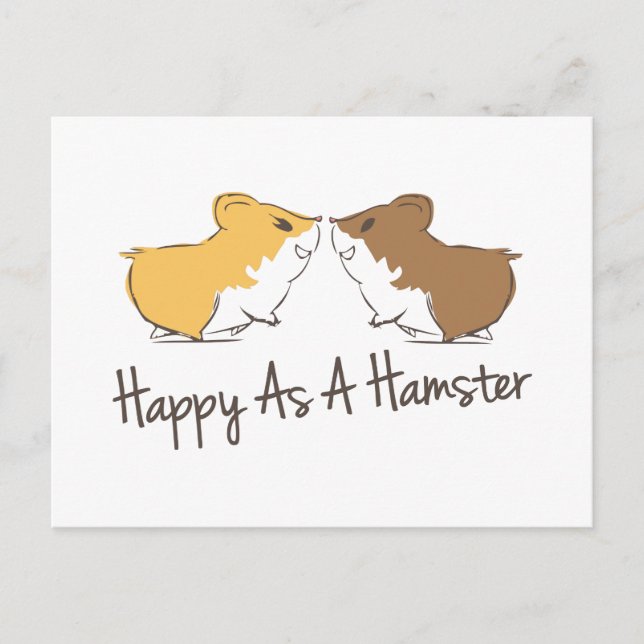 Postal Happy Hamster (Anverso)
