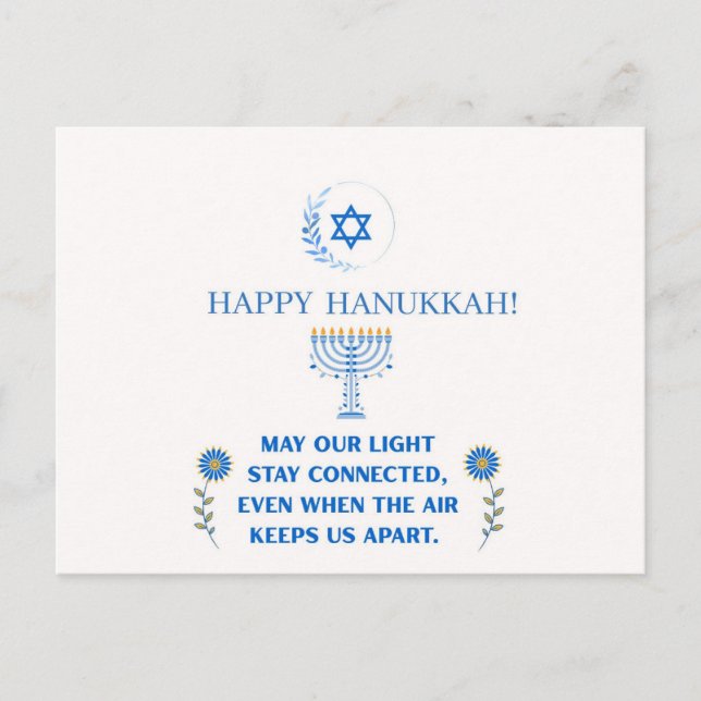 Postal Happy Hanukkah! (Anverso)