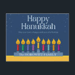 Postal Happy Hanukkah Funny<br><div class="desc">Happy Hanukkah Funny Postcard</div>