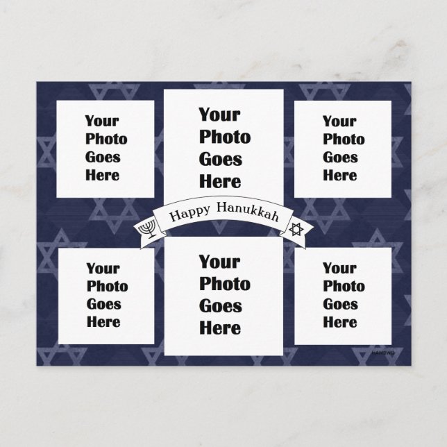Postal Happy Hanukkah Picture Postcard HAMbWG (Anverso)
