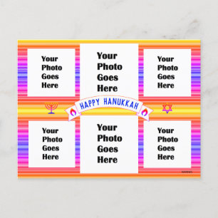 Postal Happy Hanukkah Picture Postcard HAMbWG