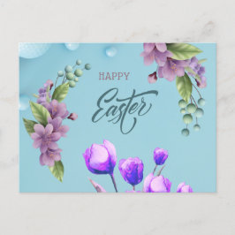 Postal Happy happy Easter card for your loved ones