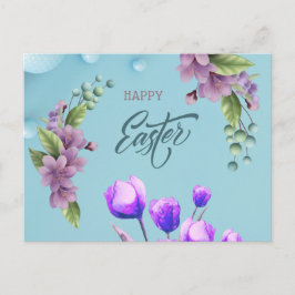 Postal Happy happy Easter card for your loved ones