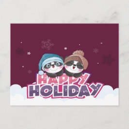 Postal Happy Holiday Panda