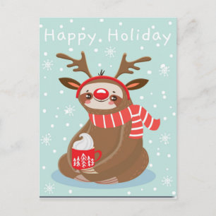 Postal Happy Holiday Sloth