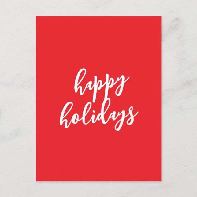 Postal Happy Holidays Christmas New Year Season Message (Anverso)