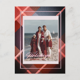 Postal Happy Holidays Modern Family photo postcard