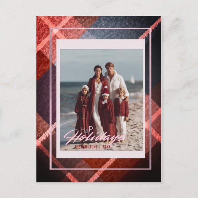 Postal Happy Holidays Modern Family photo postcard (Anverso)
