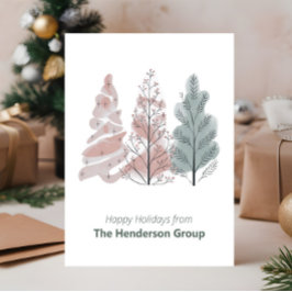 Postal Happy Holidays Treds Business Company QR Code