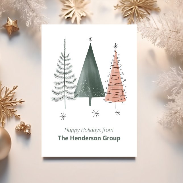 Postal Happy Holidays Treds Business Company QR Code (Subido por el creador)