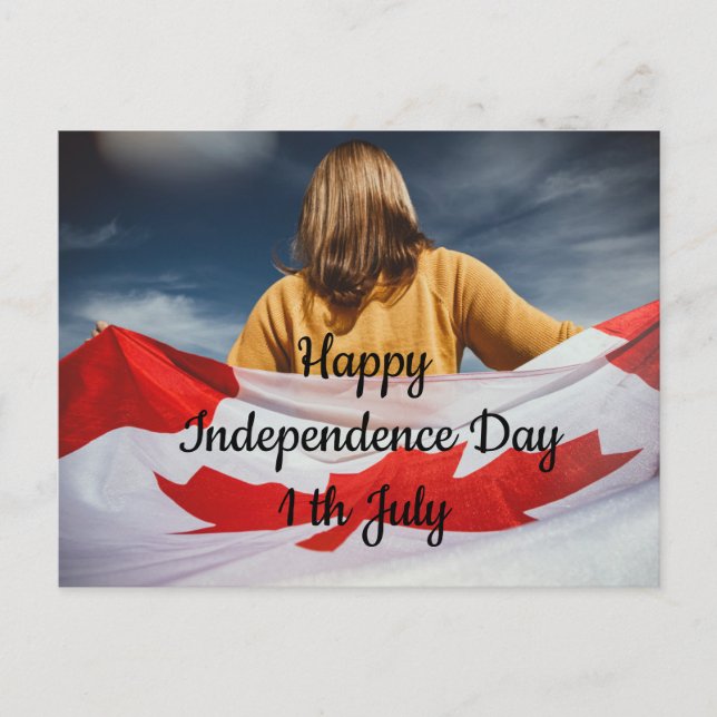 Postal   Happy Independence Day  (Anverso)