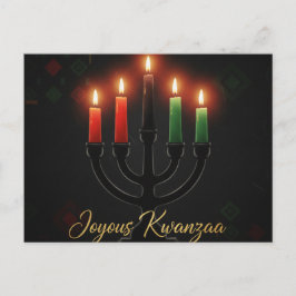 Postal Happy Kwanzaa Kinara Postcard