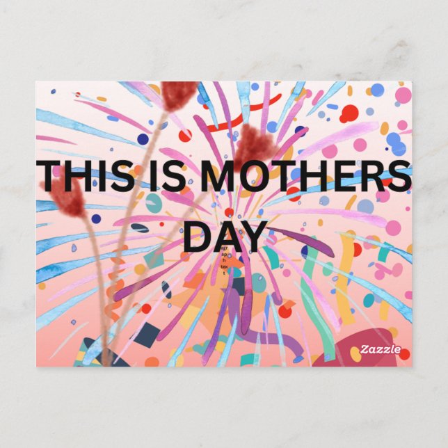 POSTAL HAPPY MOTHERS DAY  (Reverso)