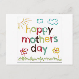 Postal Happy Mother's Day Greeting Card
