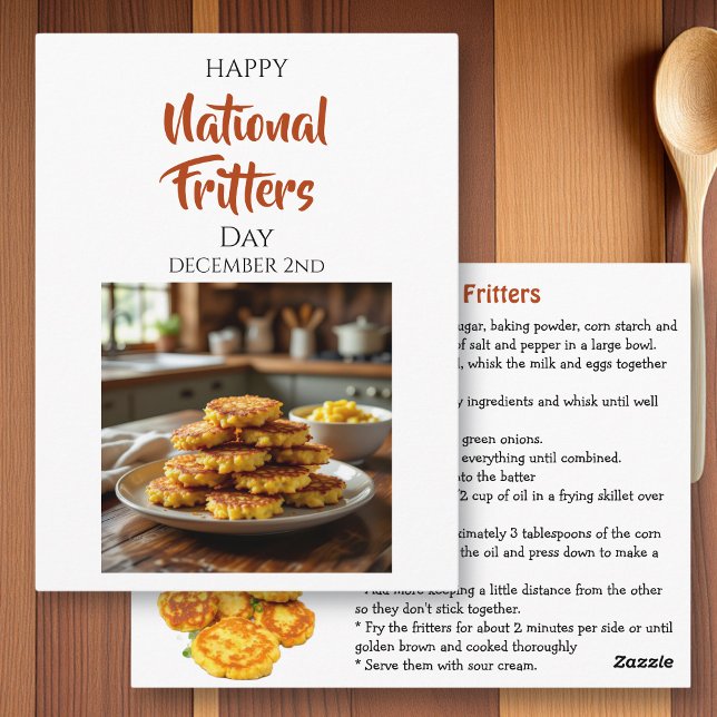 Postal Happy National Fritters Day | December 2nd (Subido por el creador)