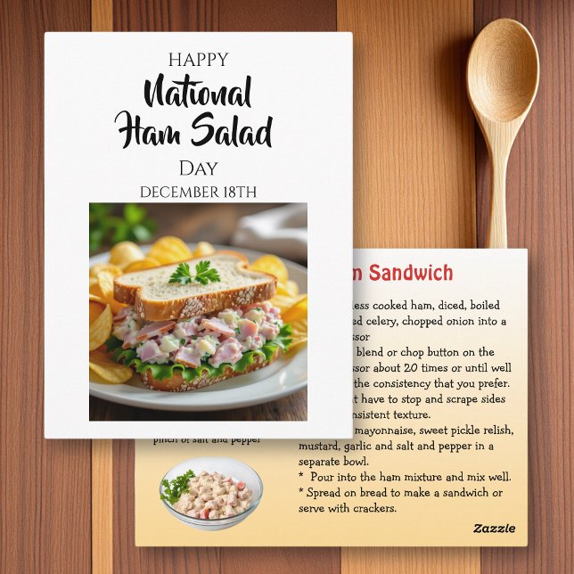 Postal Happy National Ham Day | December 18th (Subido por el creador)