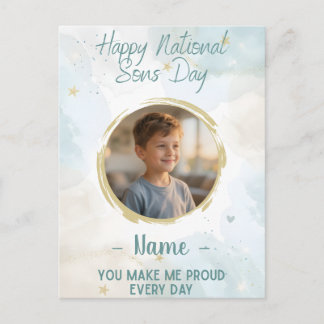 Postal Happy National Sons Day Card - Celebrate Your Son