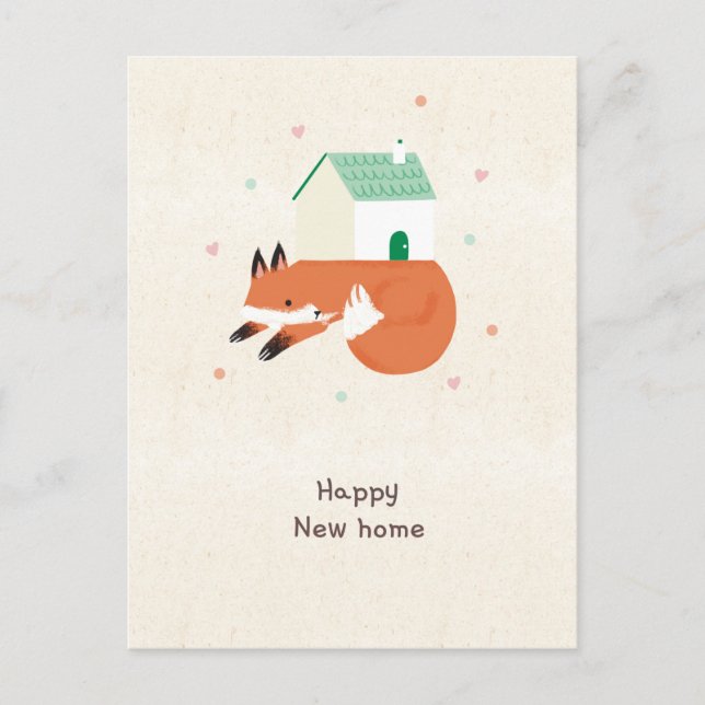 Postal Happy new home vosje (Anverso)