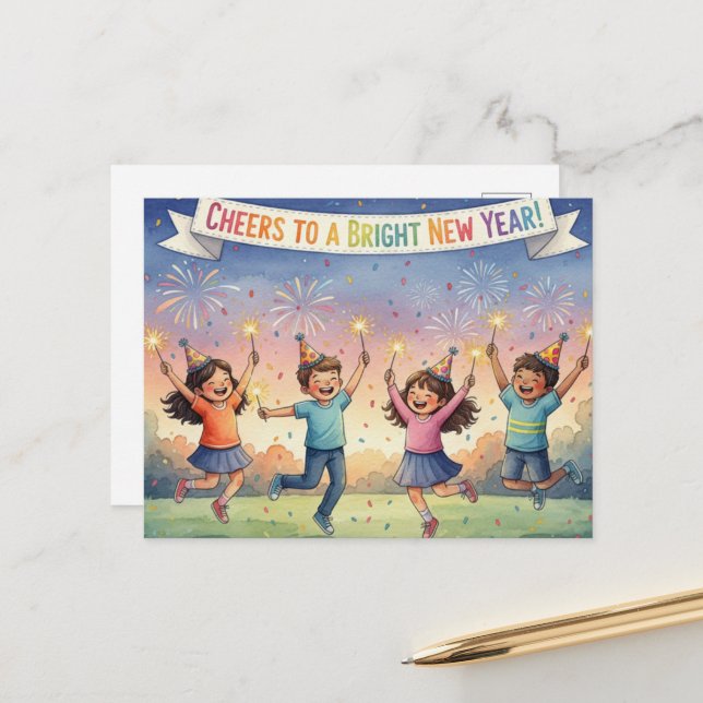 POSTAL HAPPY NEW YEAR 2026  (Anverso/Reverso In Situ)