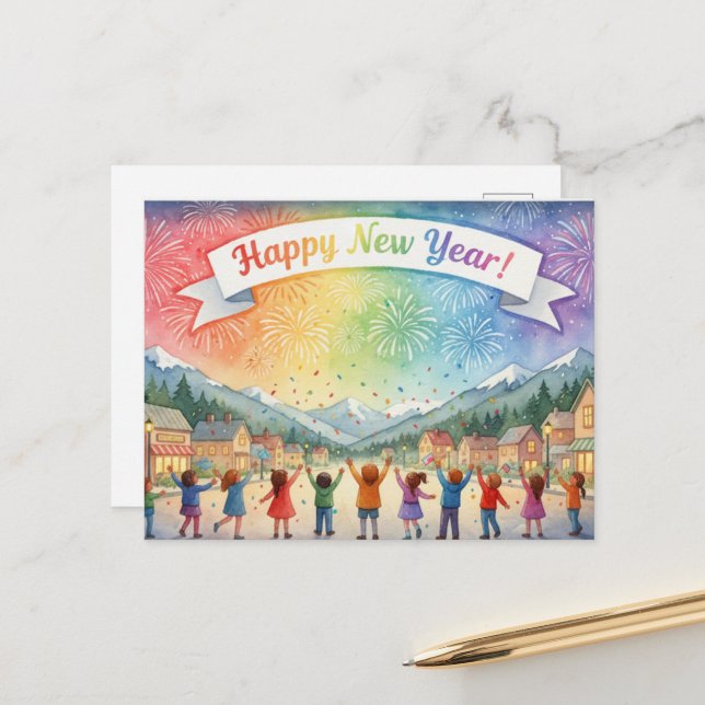 Postal HAPPY NEW YEAR 2026 Postcard (Anverso/Reverso In Situ)