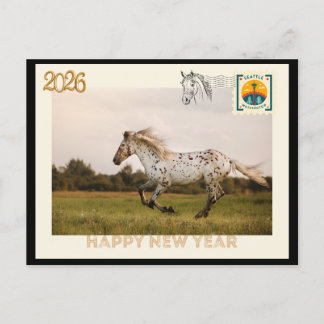 Postal Happy New Year 2026 Postcard