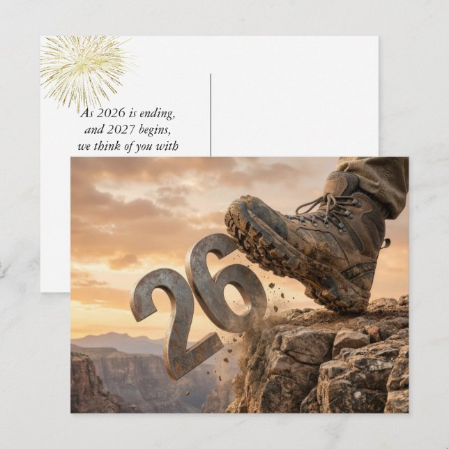 Postal Happy New Year 2027  (Anverso / Reverso)