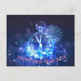 Postal Happy New Year postcard gift 20XX