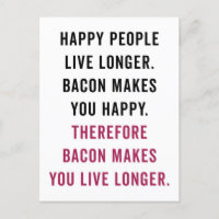 Happy People Bacon Funny Cita