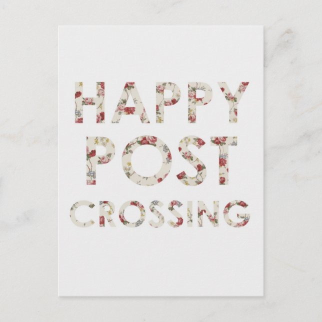 Postal "Happy Postcross Rosas" (Anverso)