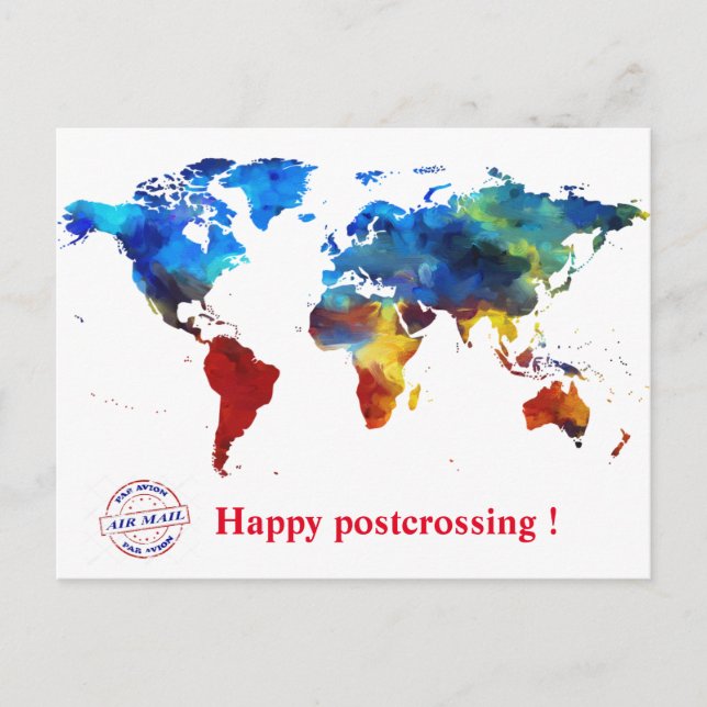 Postal Happy postcrossing! (Anverso)