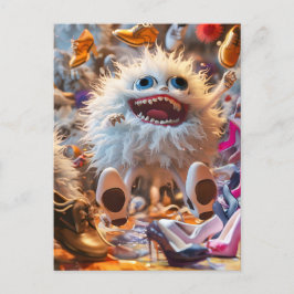 Postal Happy Shoes Monster in happy world