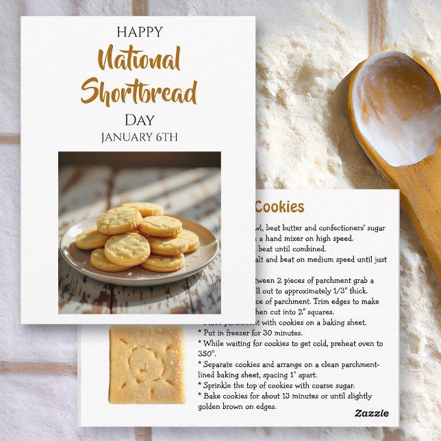 Postal Happy Shortbread Day | January 6th (Subido por el creador)