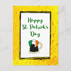 Postal Happy St. Patrick's - con Irish Beer Mug