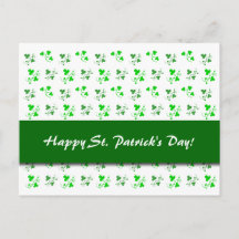Happy St. Patrick's Day Personalizado Shamrock Pos