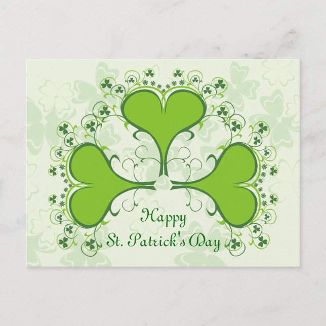 Postal Happy St. Patrick's Day Postcard (Anverso)
