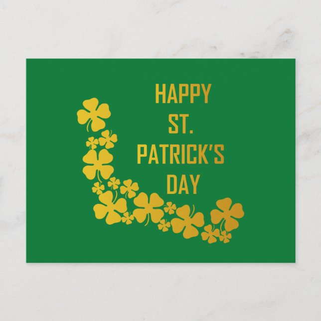 Postal Happy St. Patrick's Day Postcard  (Anverso)